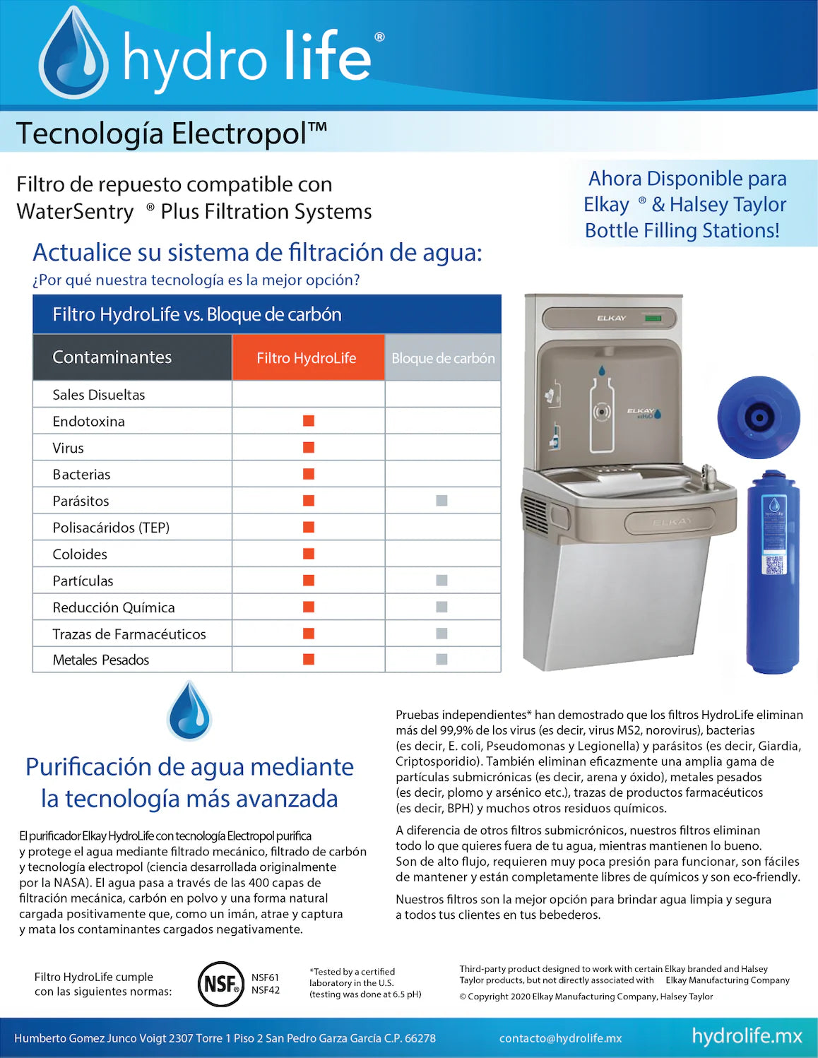 Bebedero con Estación de Llenado y Enfriador de Thermos con Purificación